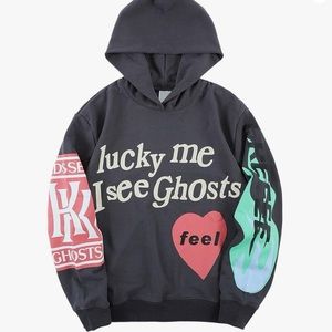 Lucky me I see Ghosts Hoodie Kanye West Camp Flog Gnaw Nov 11 Hoodie